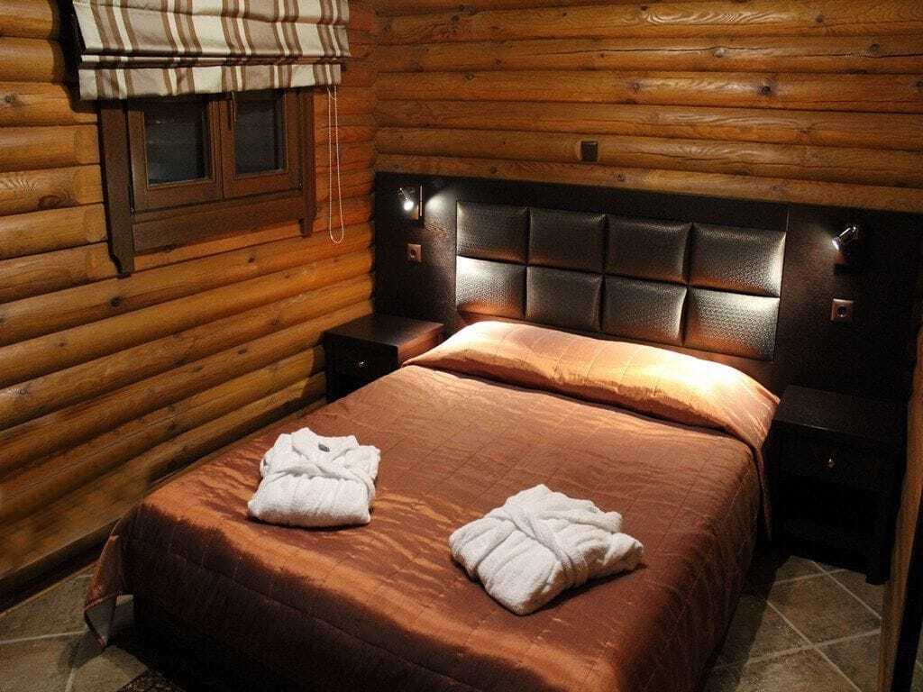 Natura Chalets Mega Chorio Exterior foto